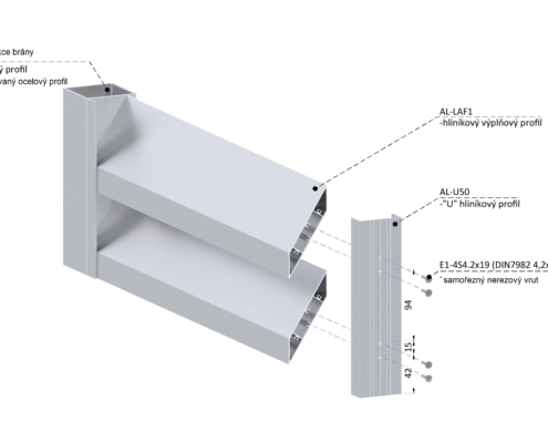 profil na výplň 108x16 mm (žaluzie) (5)